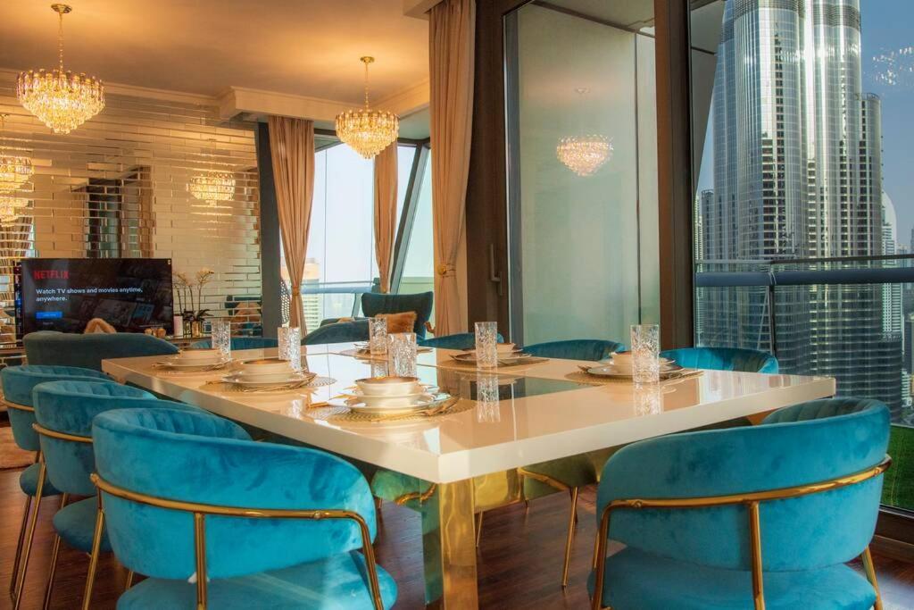 First Class 3Br With Full Burj Khalifa And Fountain View Dubai Exteriör bild