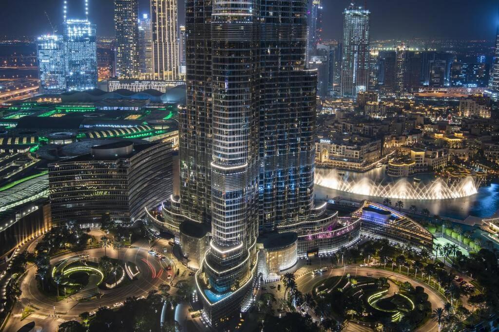 First Class 3Br With Full Burj Khalifa And Fountain View Dubai Exteriör bild
